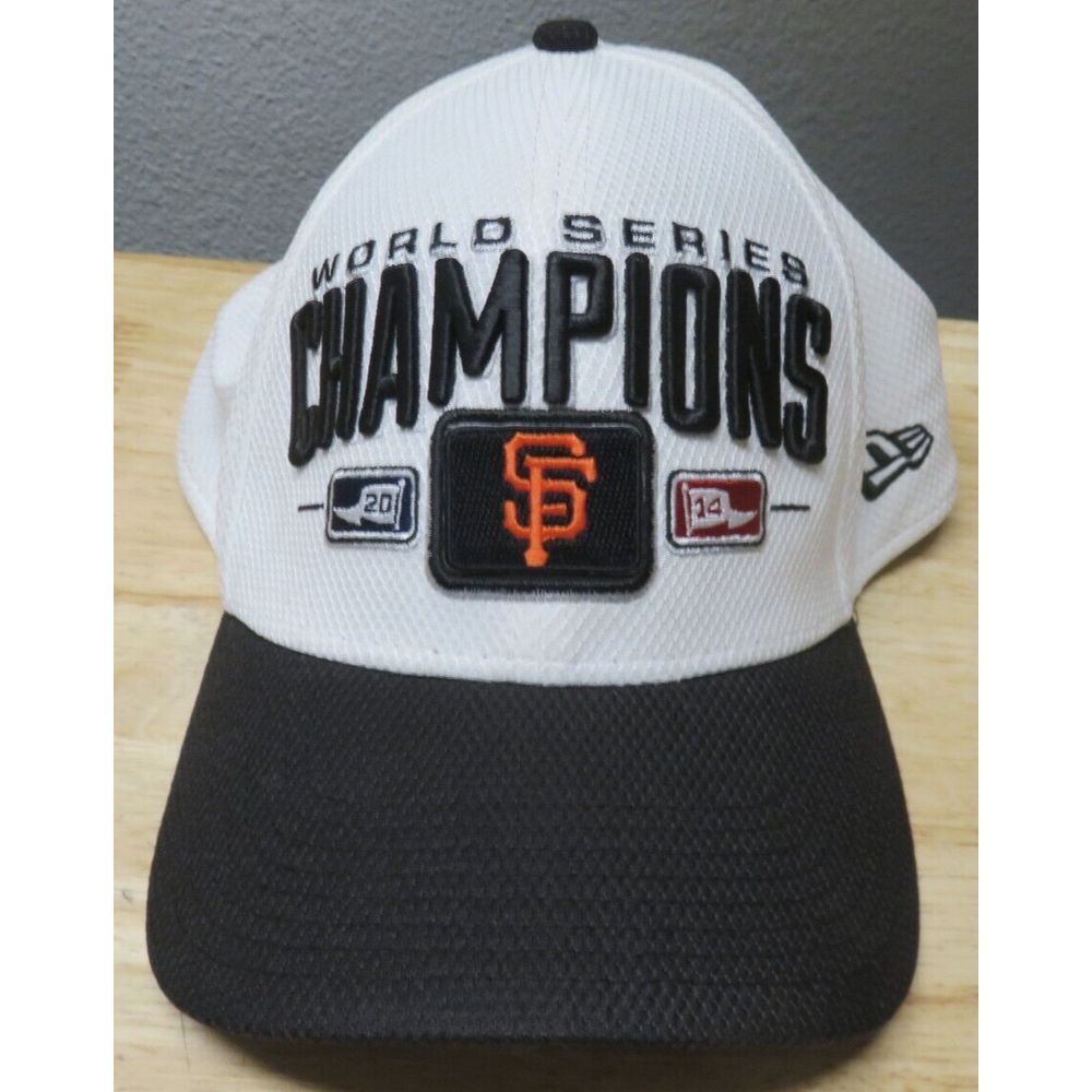 San Francisco Giants New Era 39thirty World Series 2014 Hat Cap Size M-L White